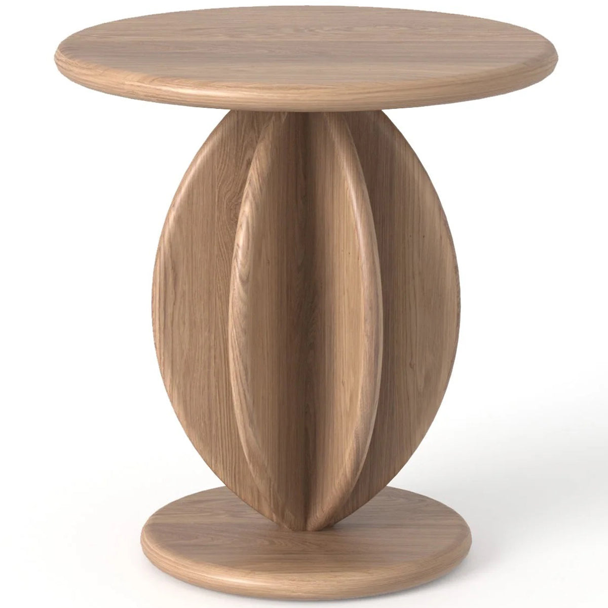 Citrus High Oak Wood Side Table