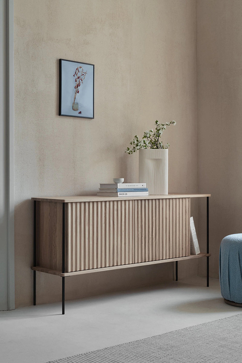 Maya 2 Oak Wood Cabinet