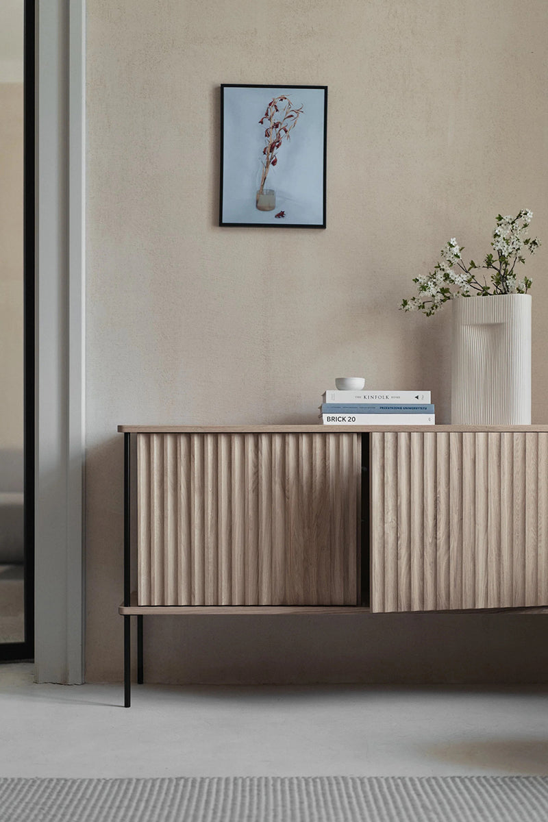 Maya 2 Oak Wood Cabinet