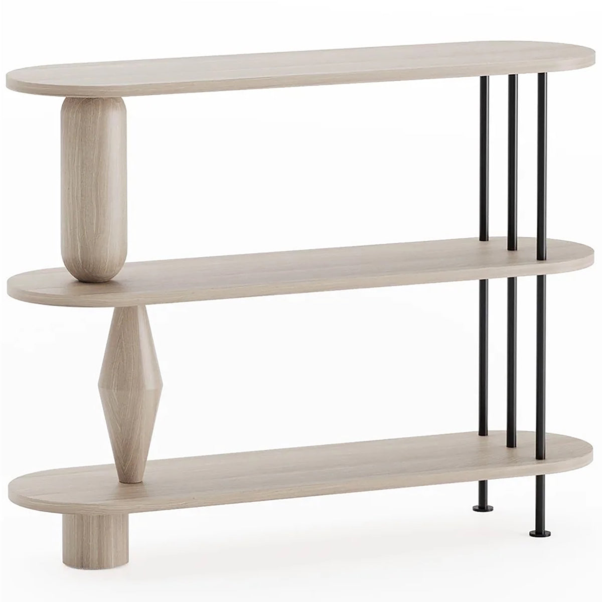 Vazoo 3 Oak Wood Bookcase