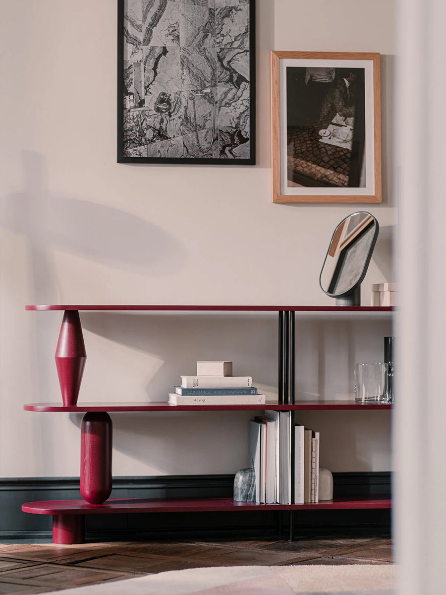 Vazoo Duo 3 Oak Wood Bookcase