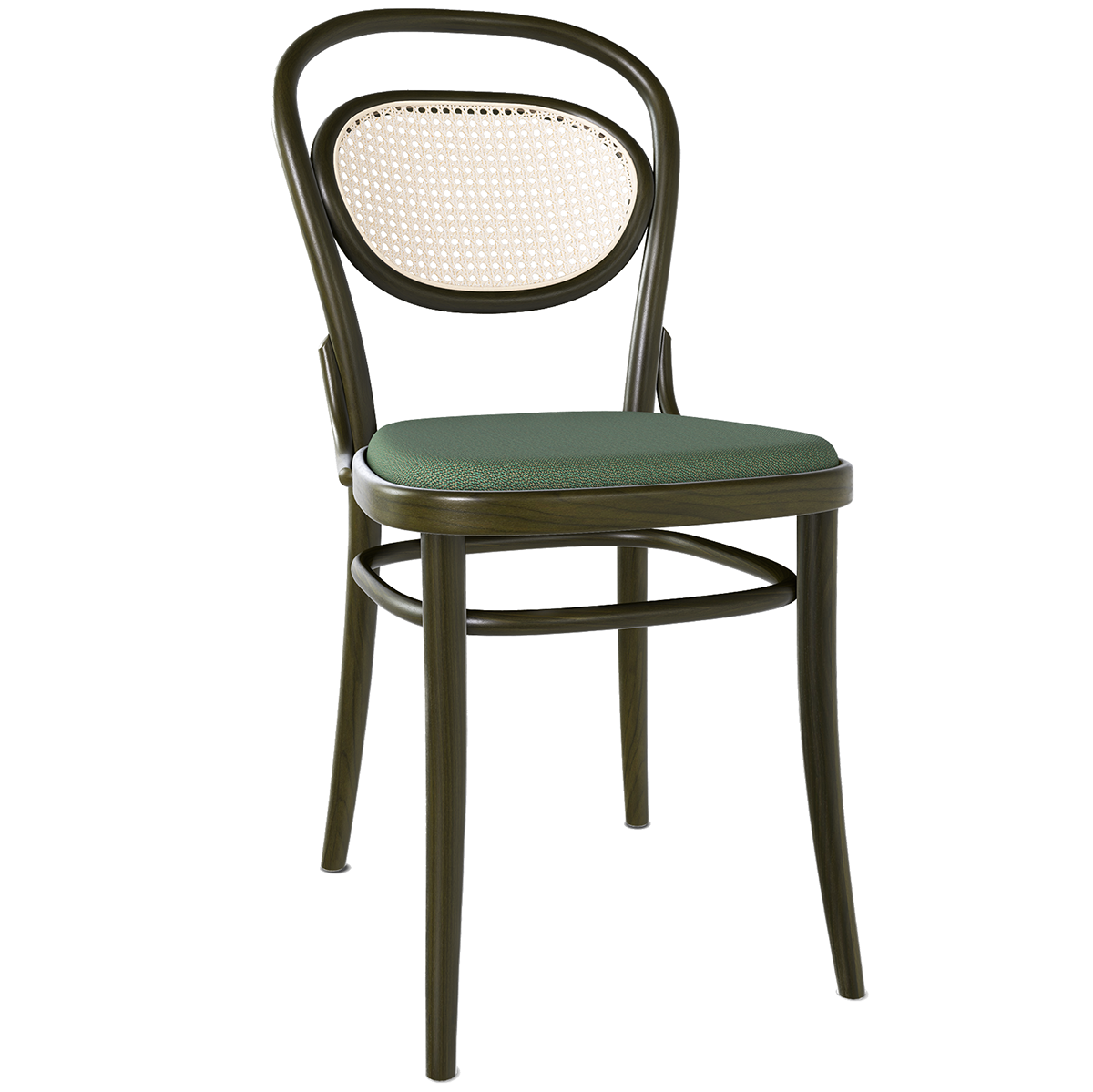 20 Upholstered Seat Mesh/Cane Back Chair - WOO .Design