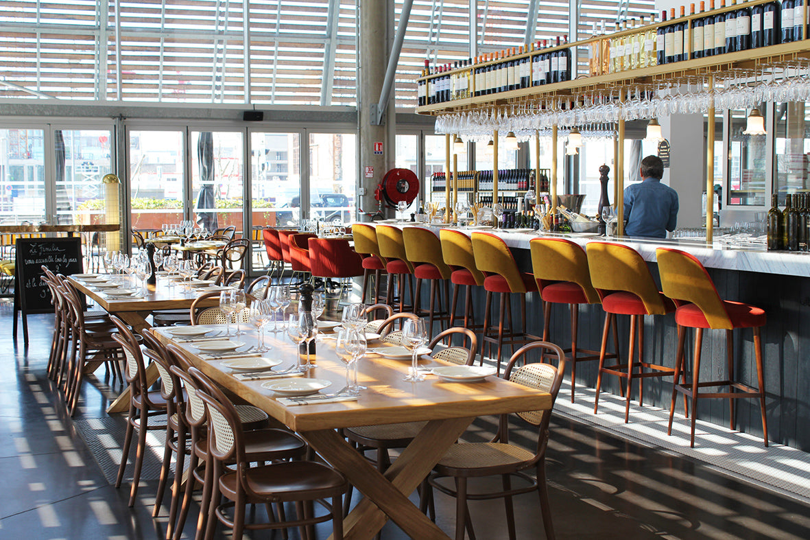 20 Upholstered Seat Mesh/Cane Back Chair - WOO .Design