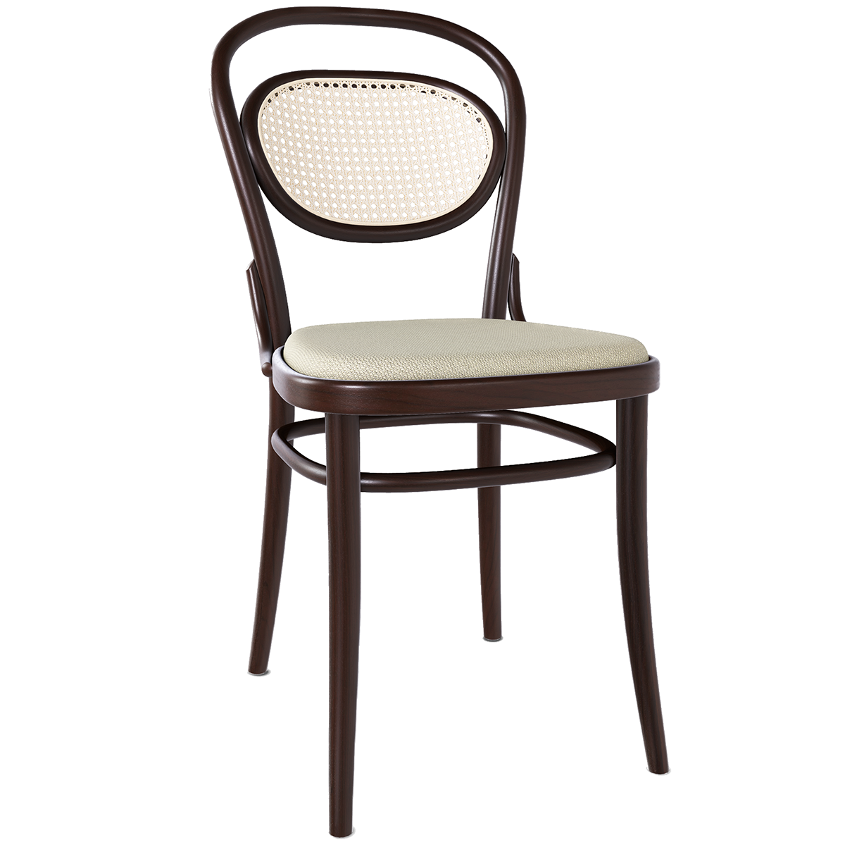 20 Upholstered Seat Mesh/Cane Back Chair - WOO .Design