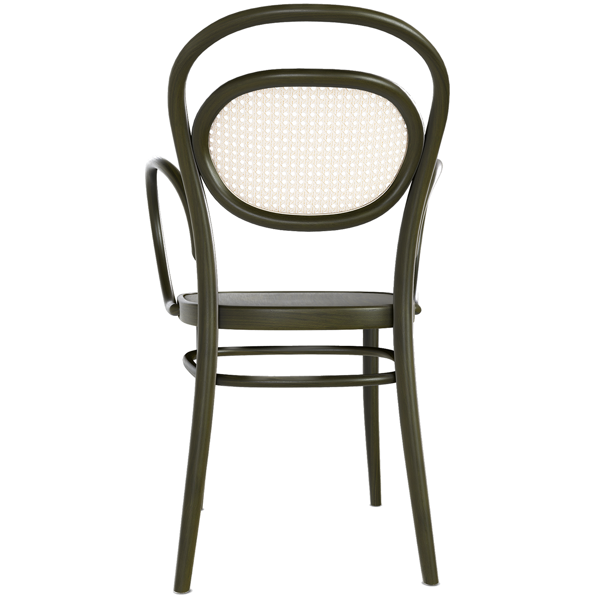 20 Wood Seat Mesh/Cane Back Armchair - WOO .Design