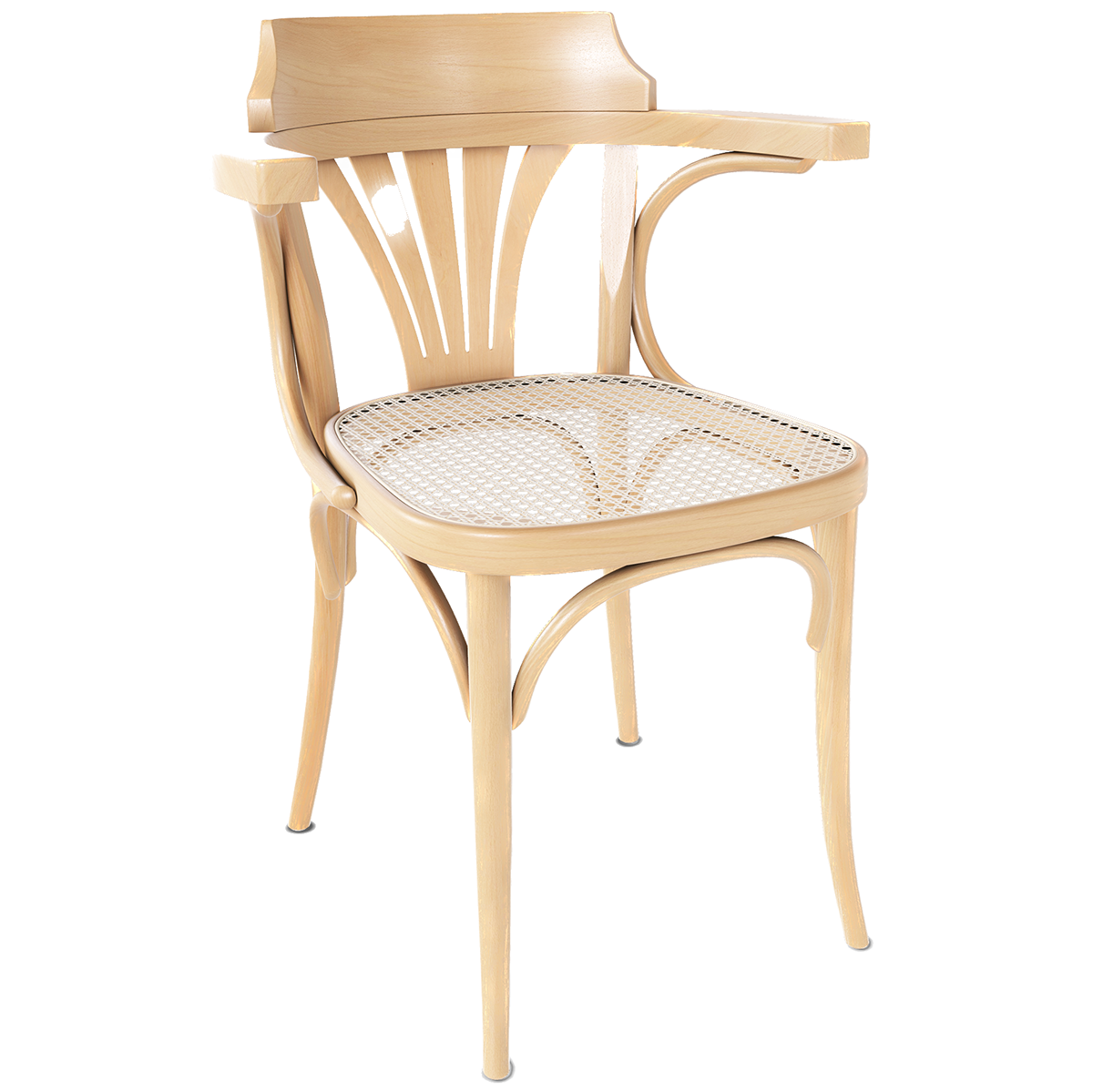 25 Cane/Mesh Armchair - WOO .Design