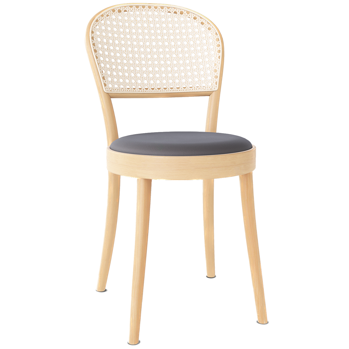 314 Upholstered Seat Mesh/Cane Back Chair - WOO .Design