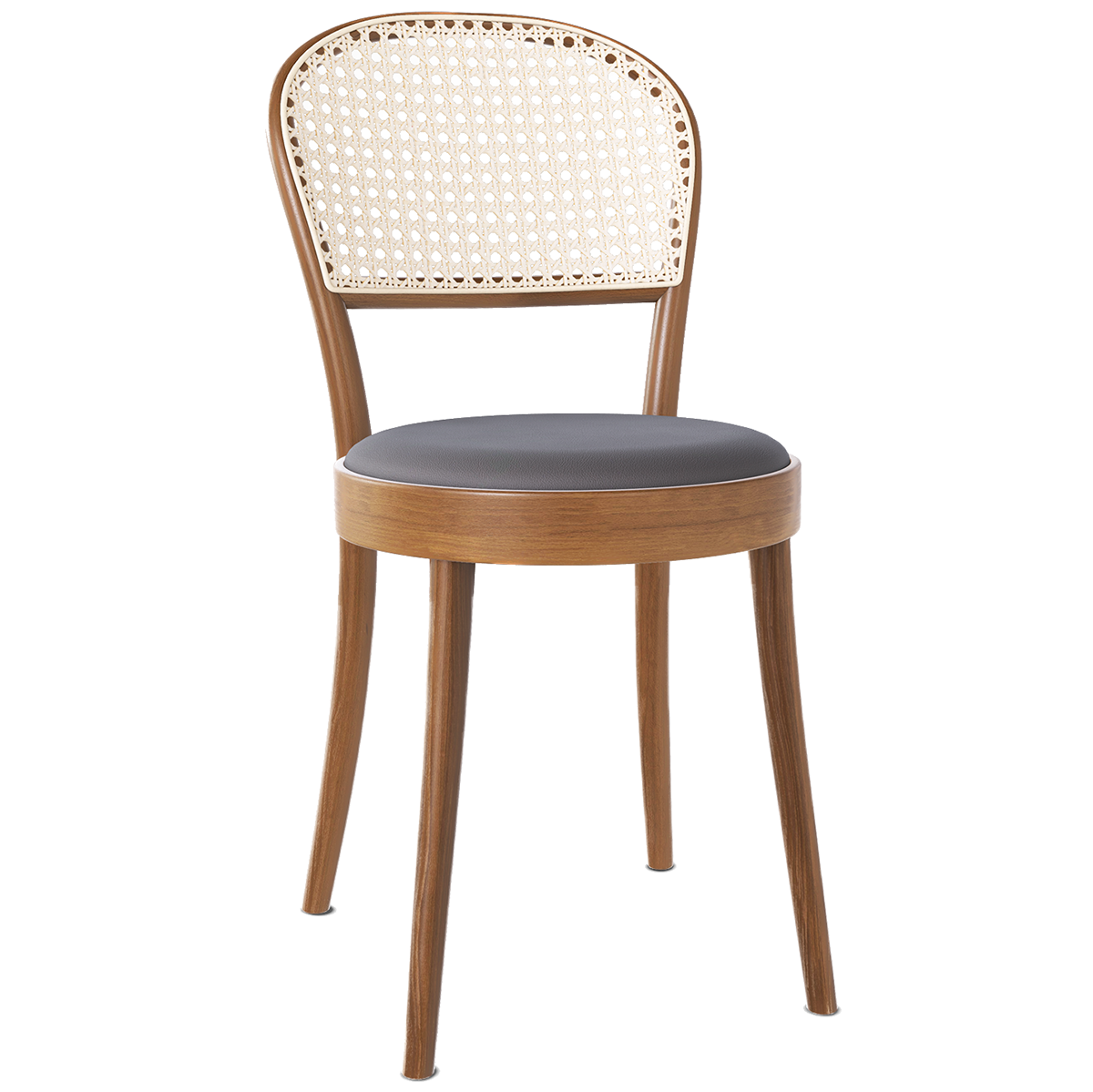 314 Upholstered Seat Mesh/Cane Back Chair - WOO .Design