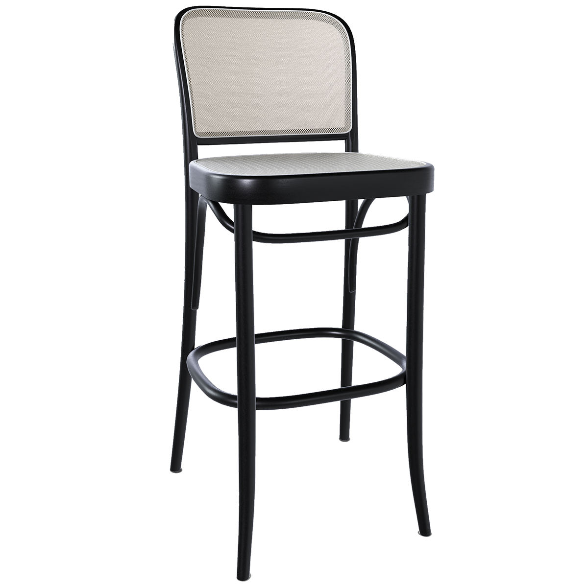 811 Mesh/Cane Barstool - WOO .Design