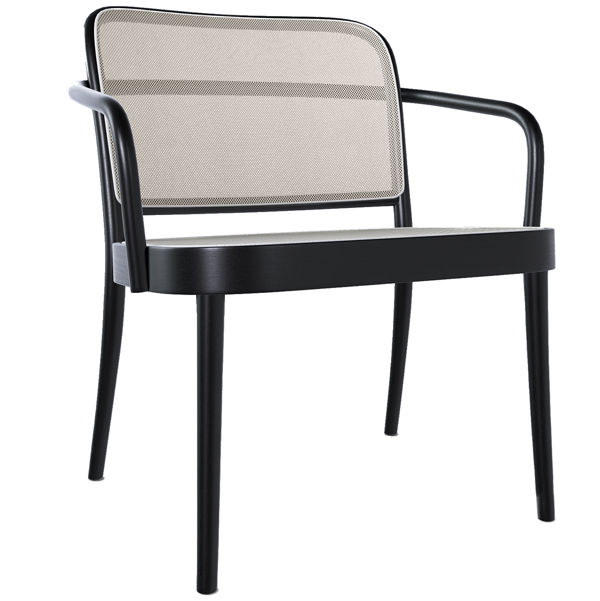 811 Mesh/Cane Lounge Armchair - WOO .Design