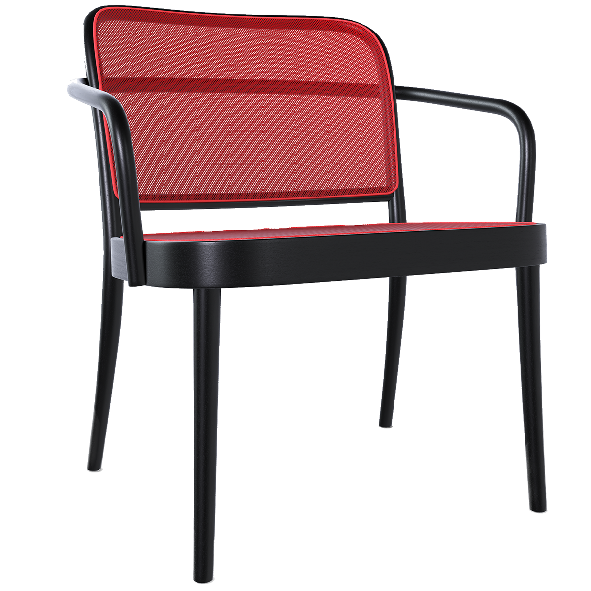 811 Mesh/Cane Lounge Armchair - WOO .Design