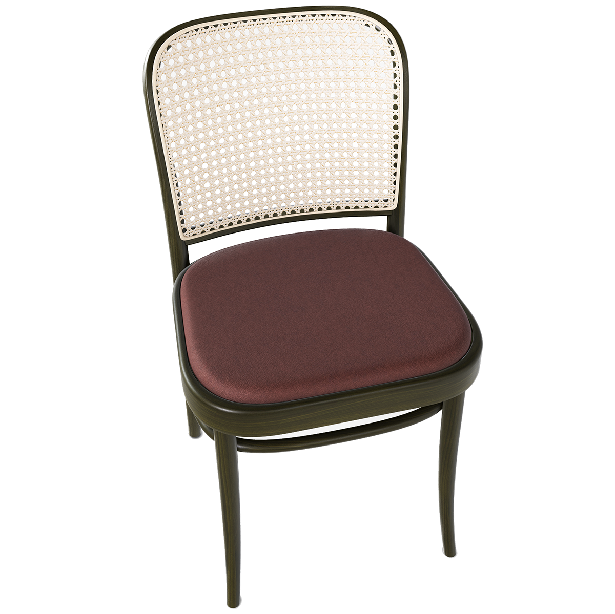 811 Upholstered Seat Mesh/Cane Back Chair - WOO .Design