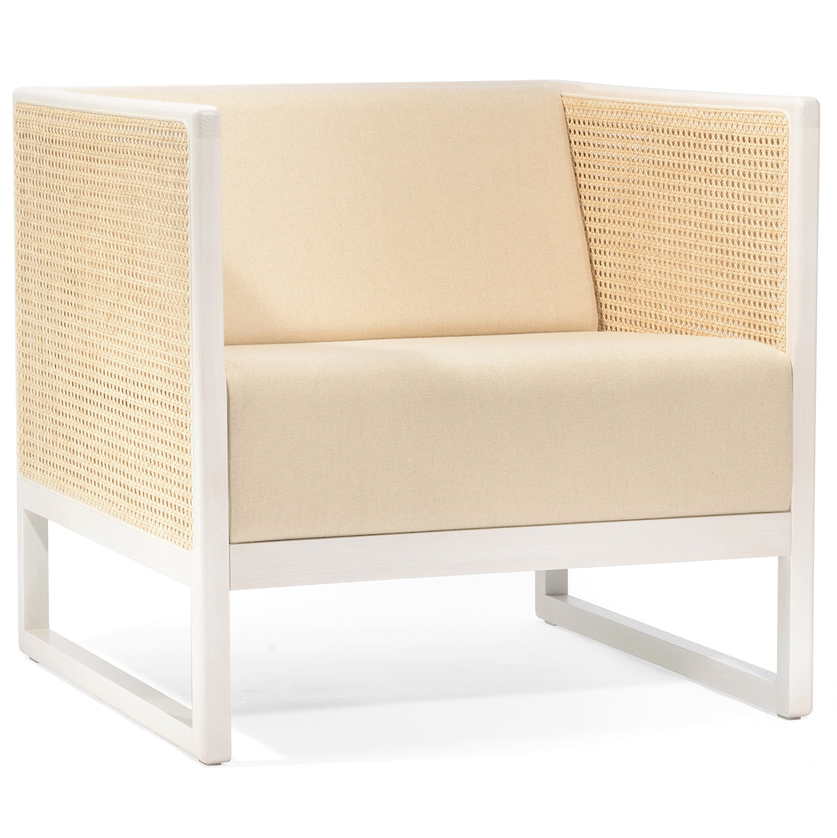 Casablanca 683 Upholstered/Cane Armchair - WOO .Design