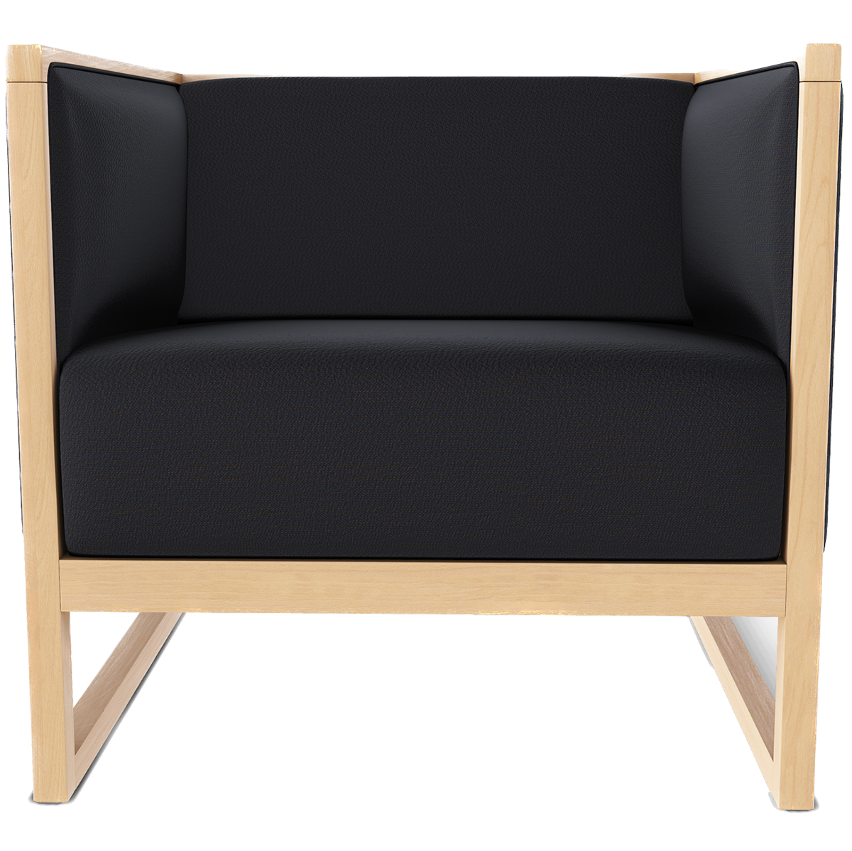 Casablanca Lounge Armchair with Upholstered Armrest