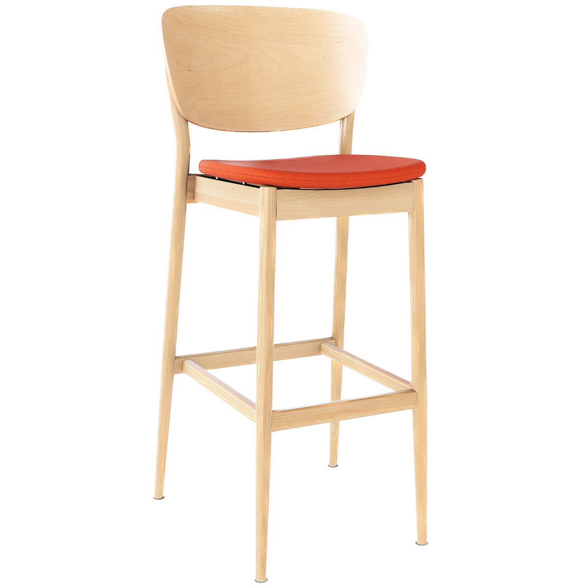 Valencia Upholstered/Wood Barstool - WOO .Design