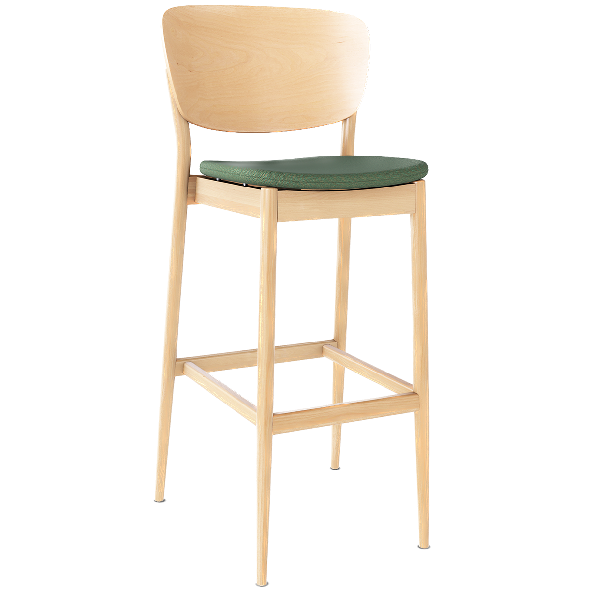 Valencia Upholstered/Wood Barstool - WOO .Design