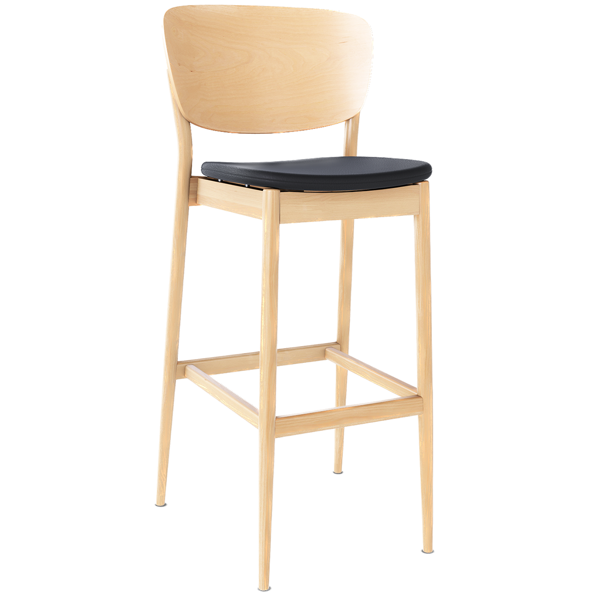 Valencia Upholstered/Wood Barstool - WOO .Design