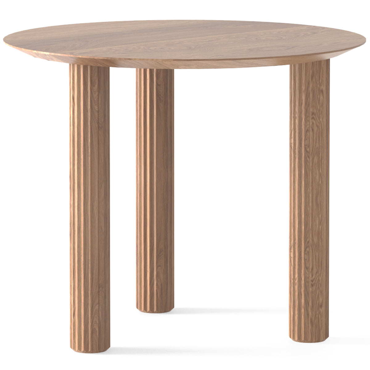 Filar Oak Wood Round Dining Table