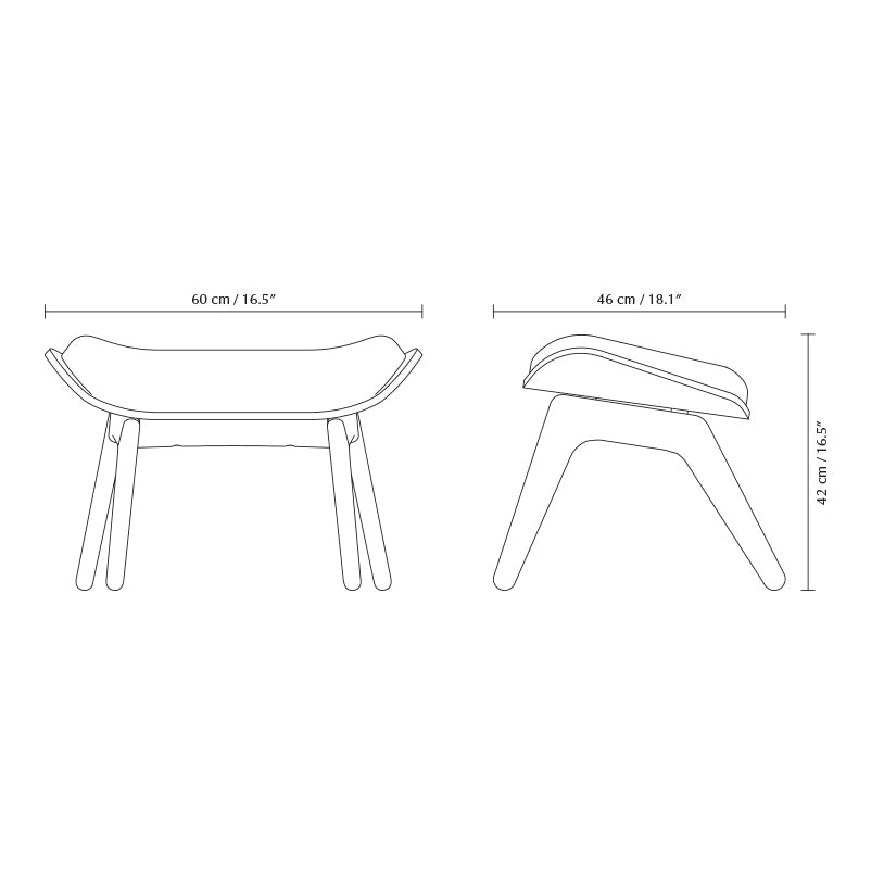 The Reader Leather Ottoman - WOO .Design