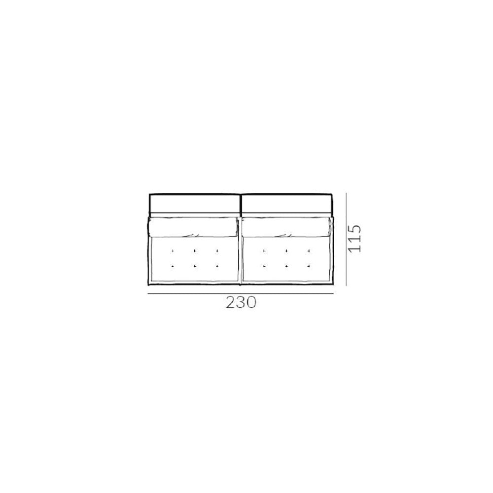 Tres Doux Modular Sofa without Armrests
