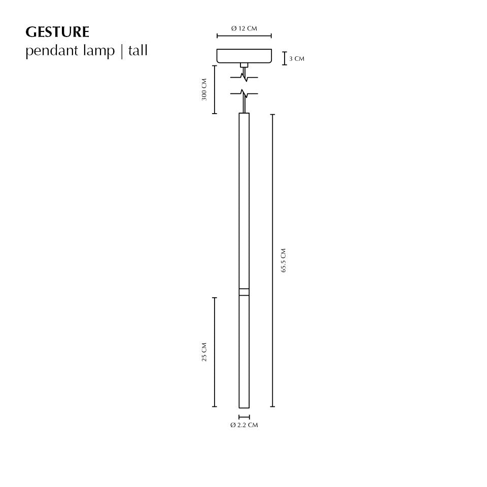 Gesture Tall Pendant Lamp