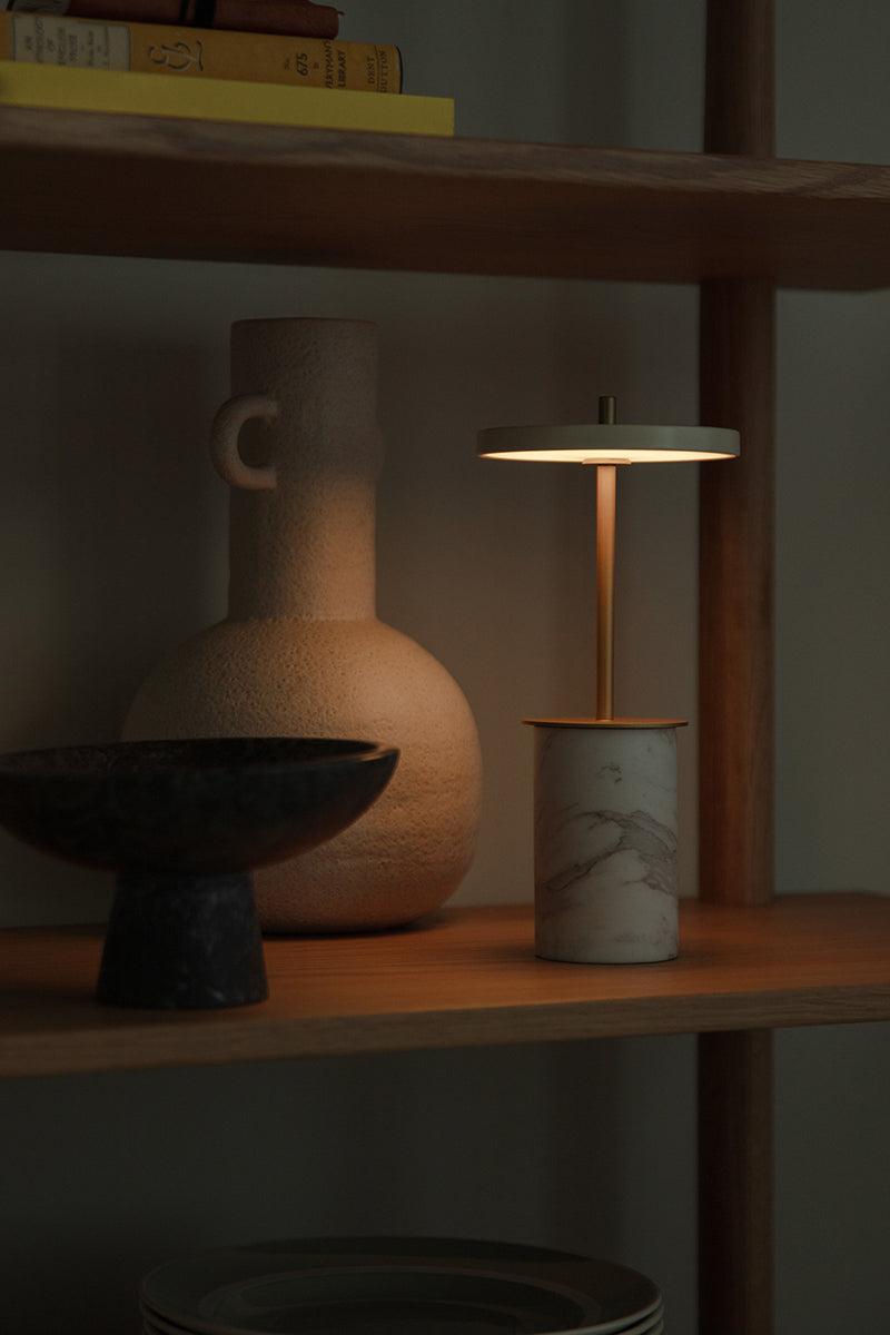 Asteria Move Marble Mini Portable Lamp - WOO .Design