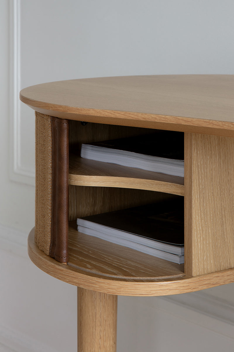 Audacious Leather Oak Desk - WOO .Design