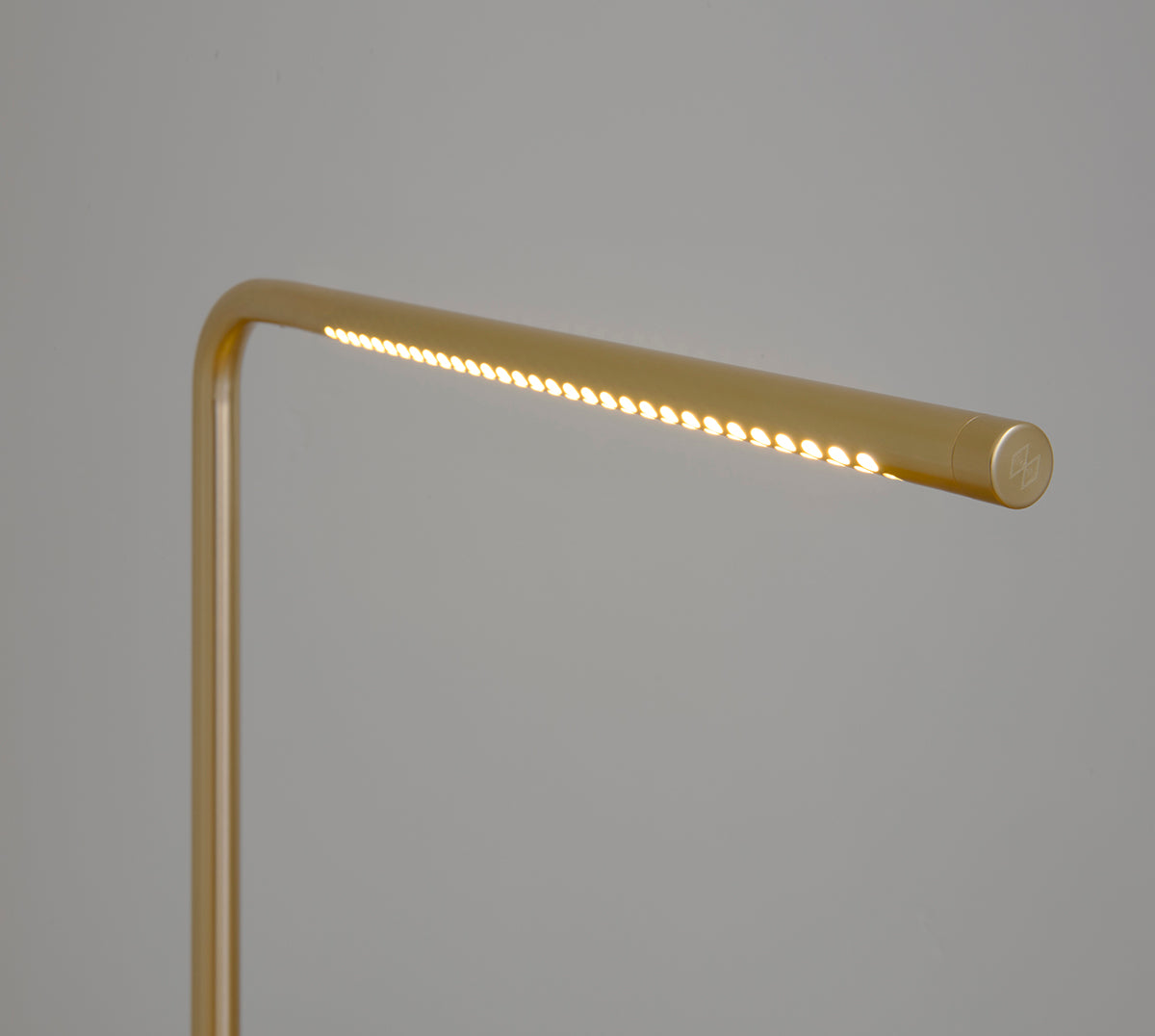Omni Plated Brass Floor Lamp