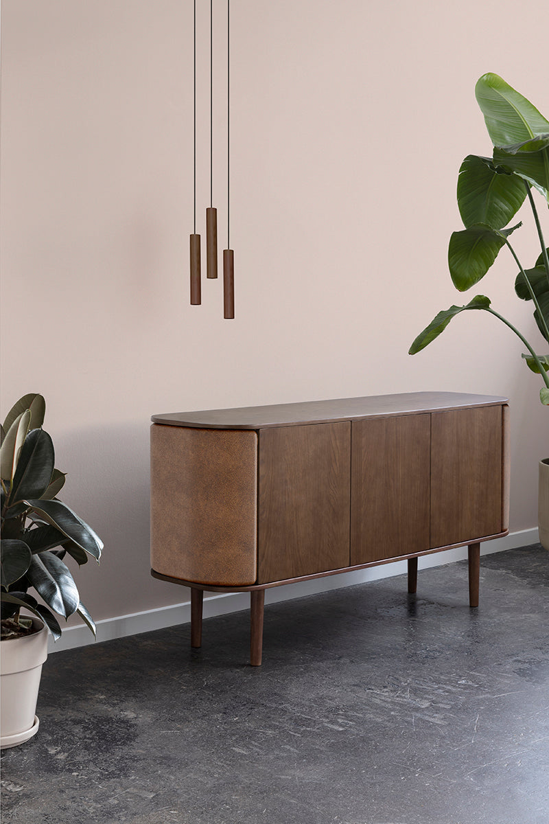 Treasures Leather 3 Doors Cabinet - WOO .Design