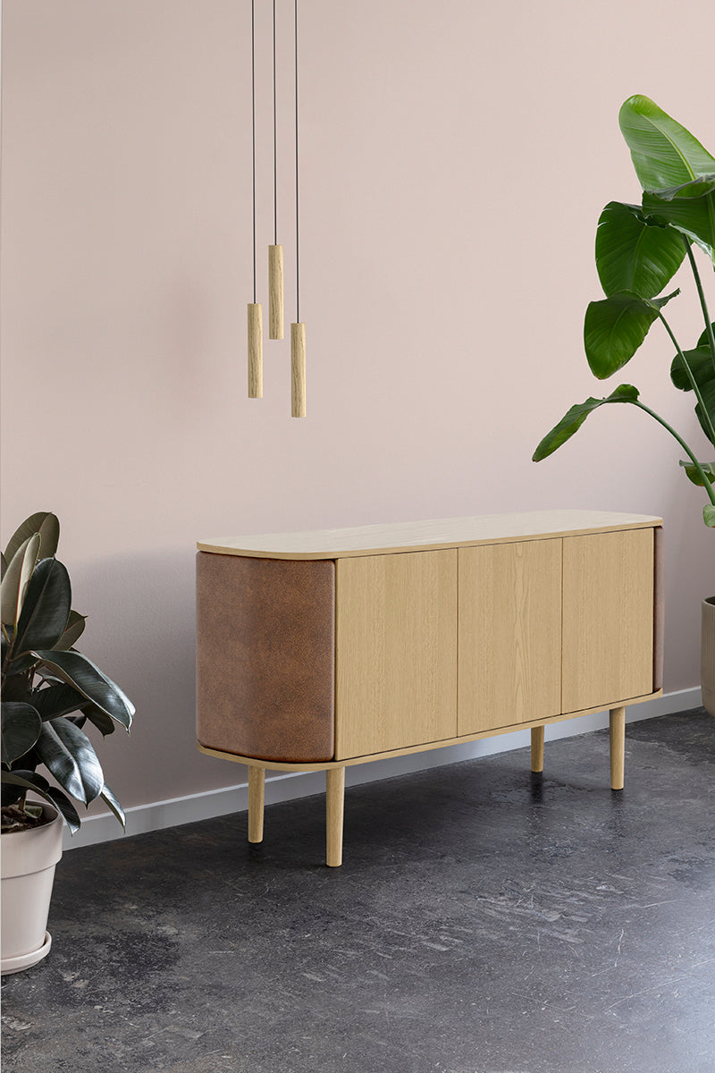 Treasures Leather 3 Doors Cabinet - WOO .Design