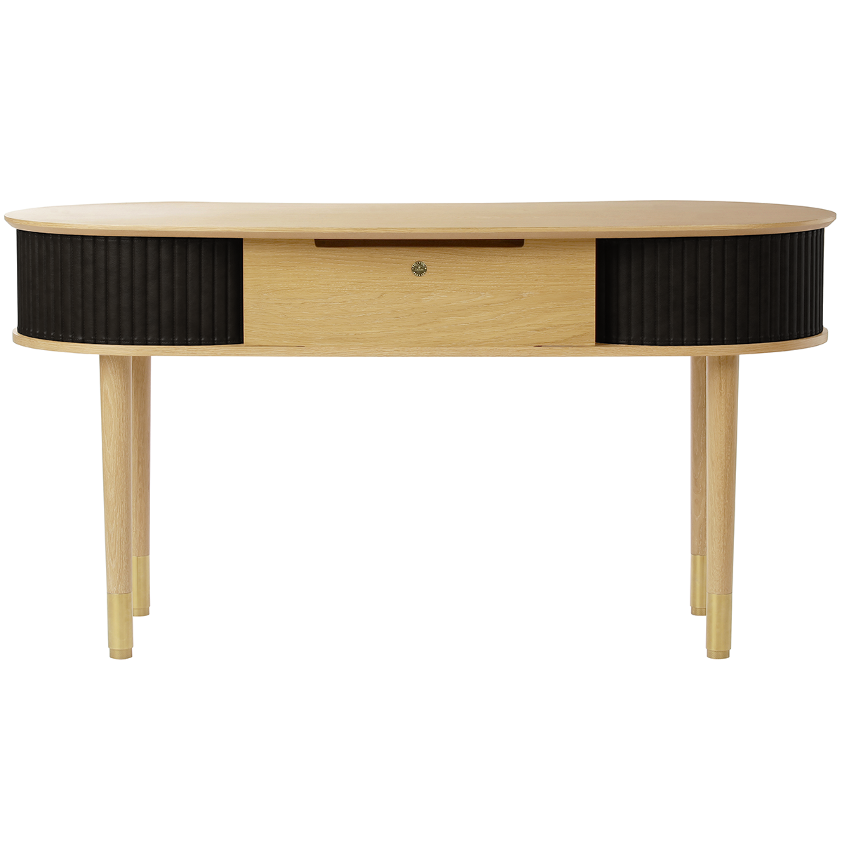 Audacious Leather Oak Desk - WOO .Design