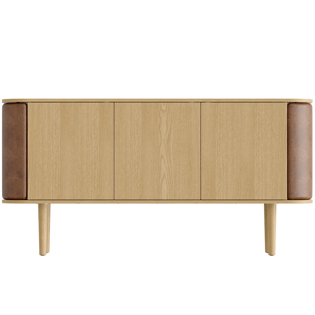 Treasures Leather 3 Doors Cabinet - WOO .Design