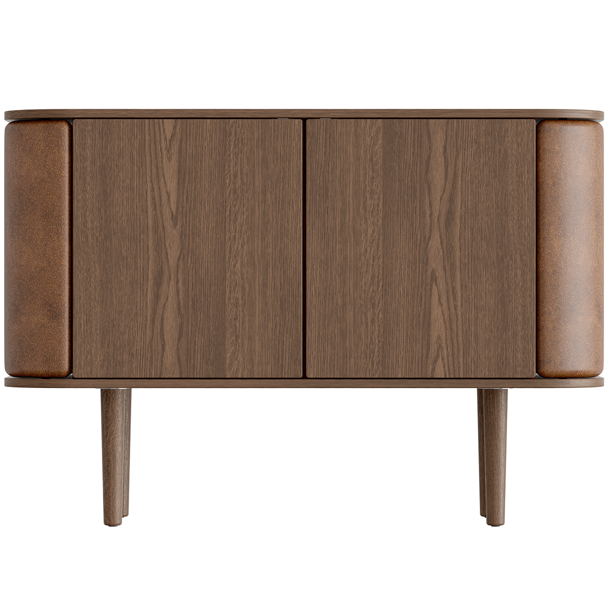 Treasures Leather 2 Doors Cabinet - WOO .Design