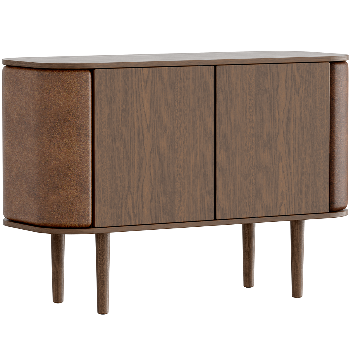Treasures Leather 2 Doors Cabinet - WOO .Design