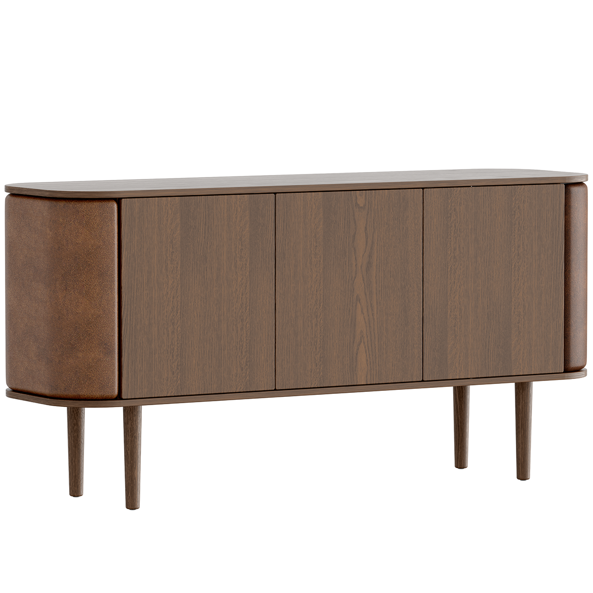 Treasures Leather 3 Doors Cabinet - WOO .Design