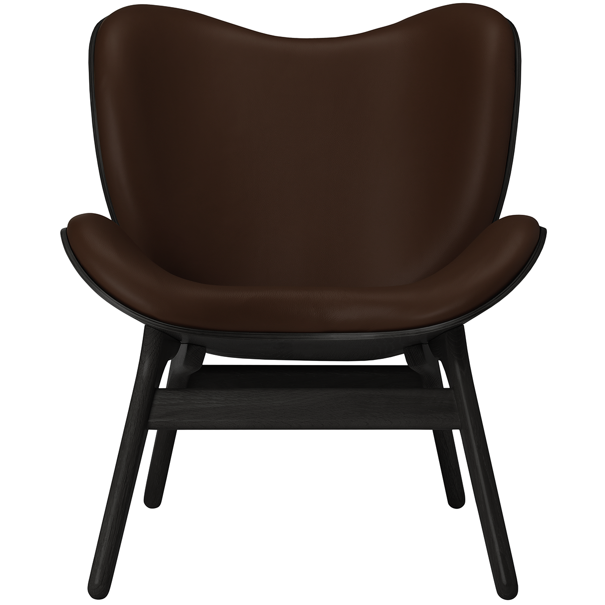 A Conversation Piece Leather Low Lounge Chair