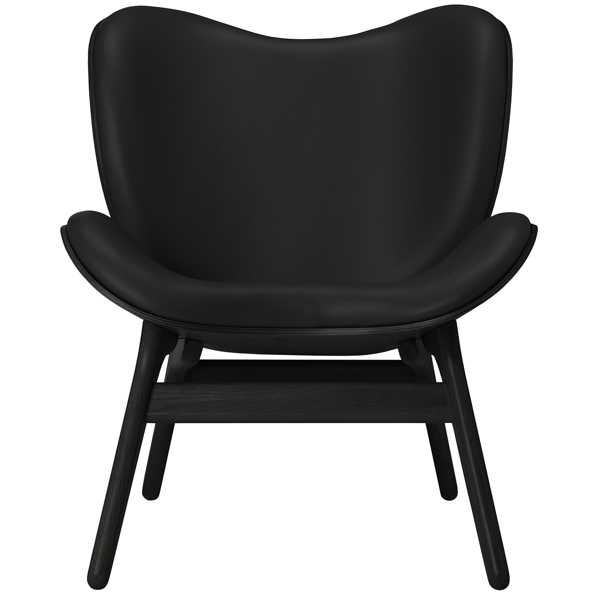 A Conversation Piece Leather Low Lounge Chair - WOO .Design