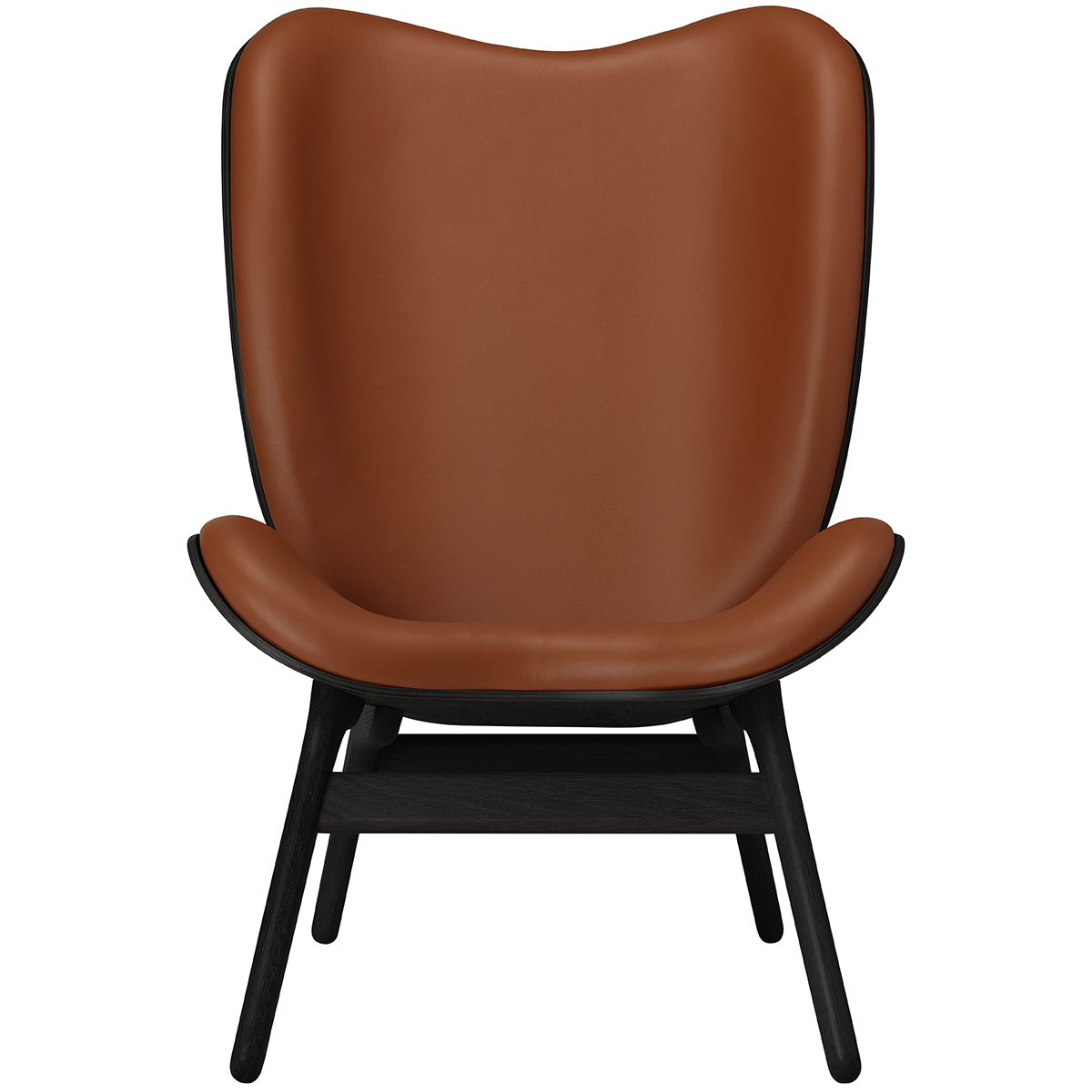 A Conversation Piece Leather Tall Lounge Chair - WOO .Design