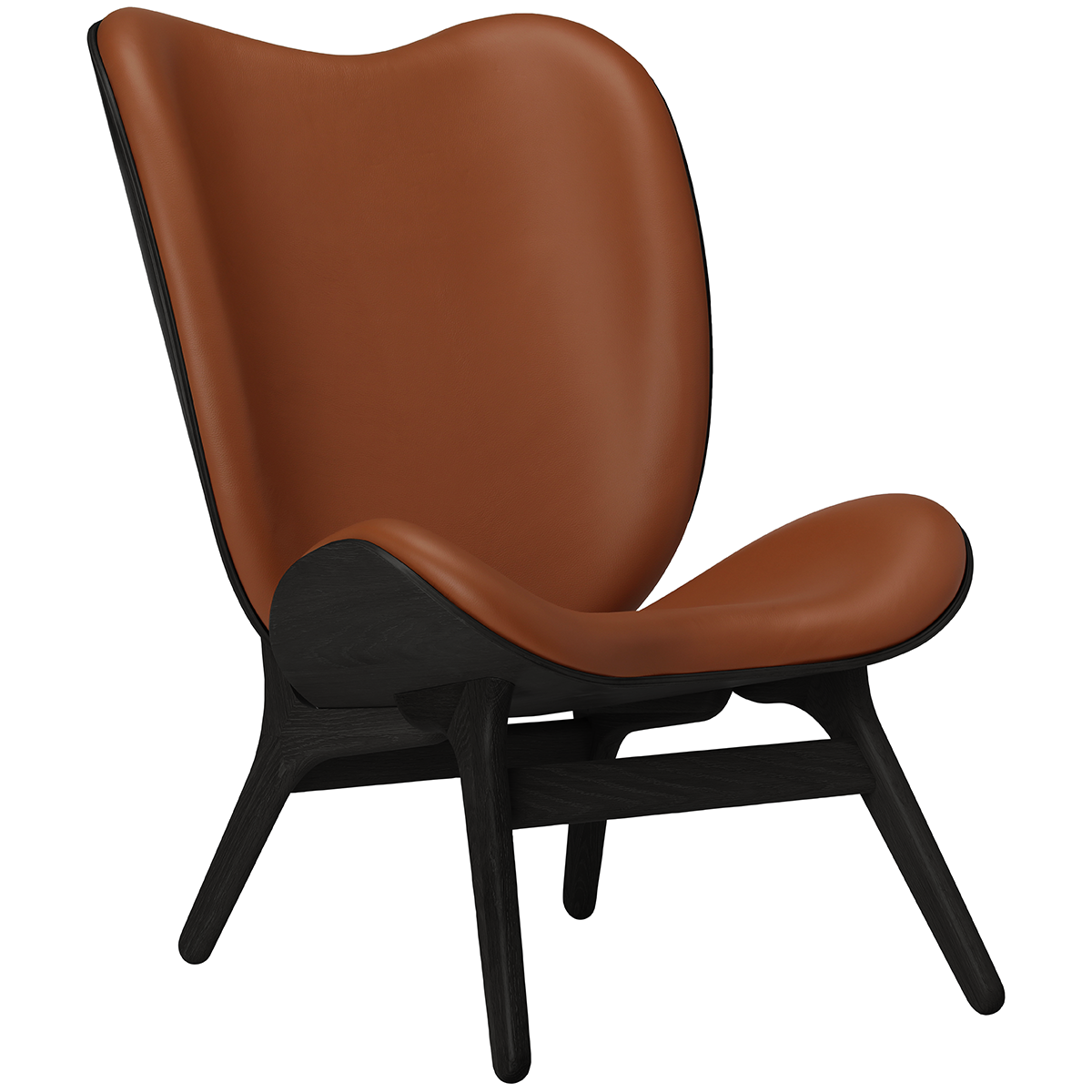 A Conversation Piece Leather Tall Lounge Chair - WOO .Design