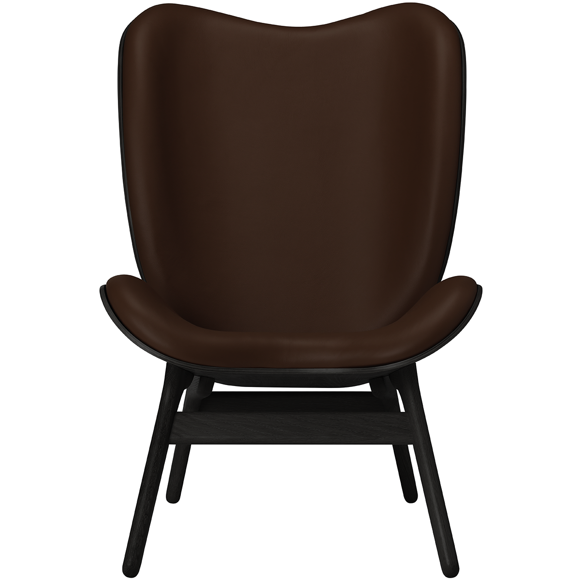 A Conversation Piece Leather Tall Lounge Chair - WOO .Design