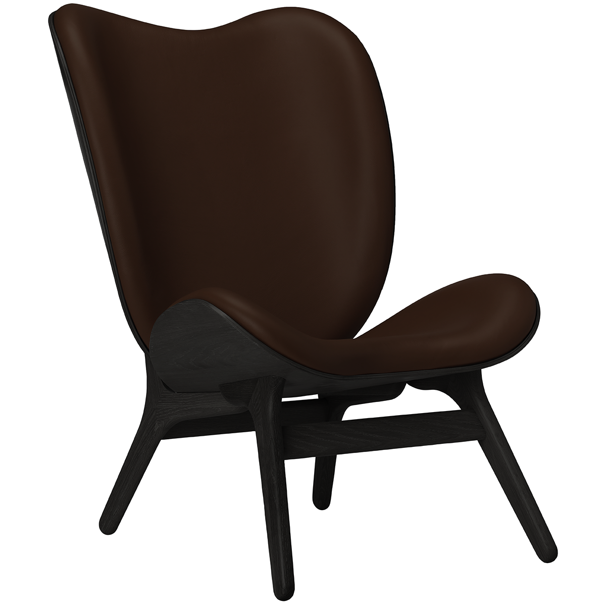 A Conversation Piece Leather Tall Lounge Chair - WOO .Design