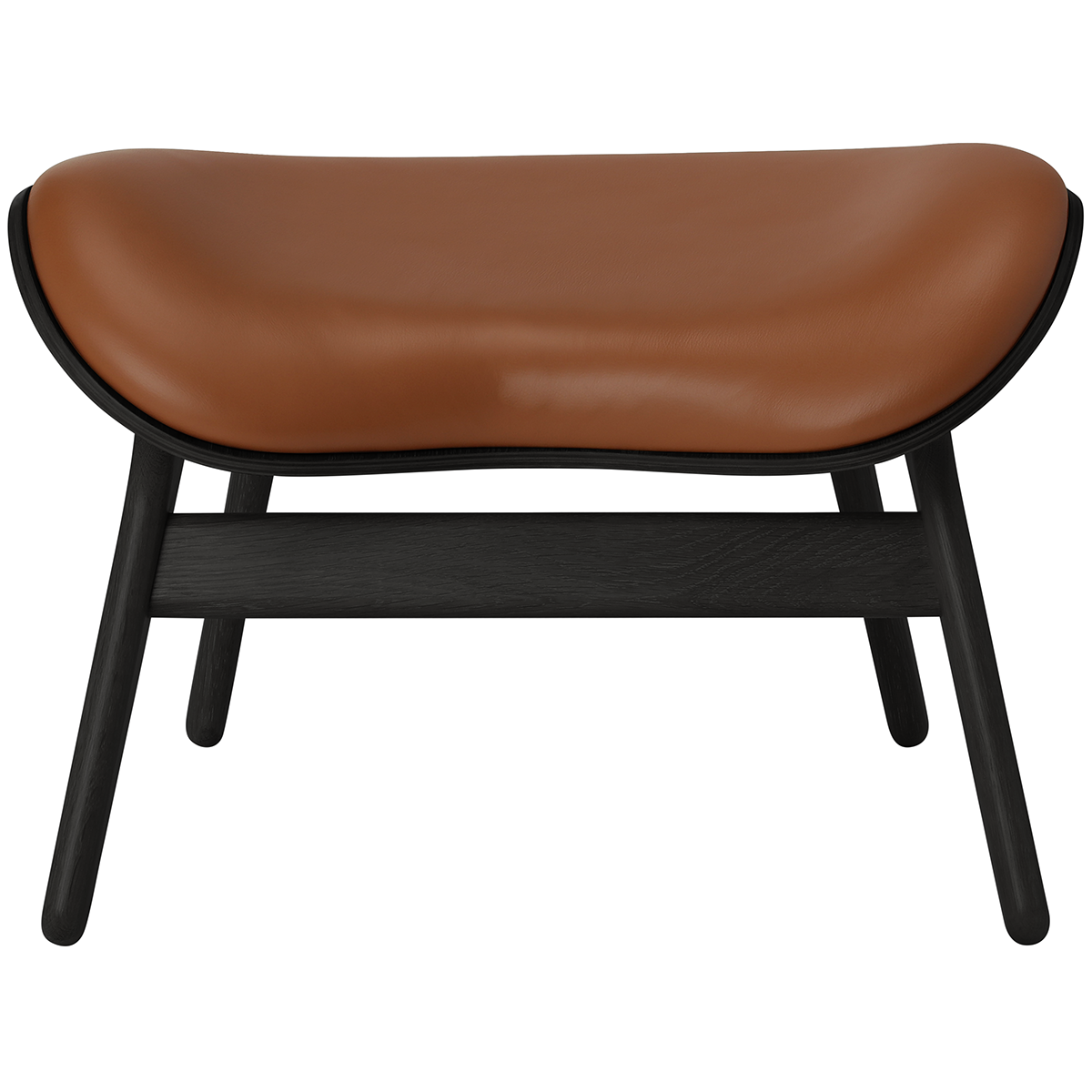 A Conversation Piece Leather Ottoman - WOO .Design