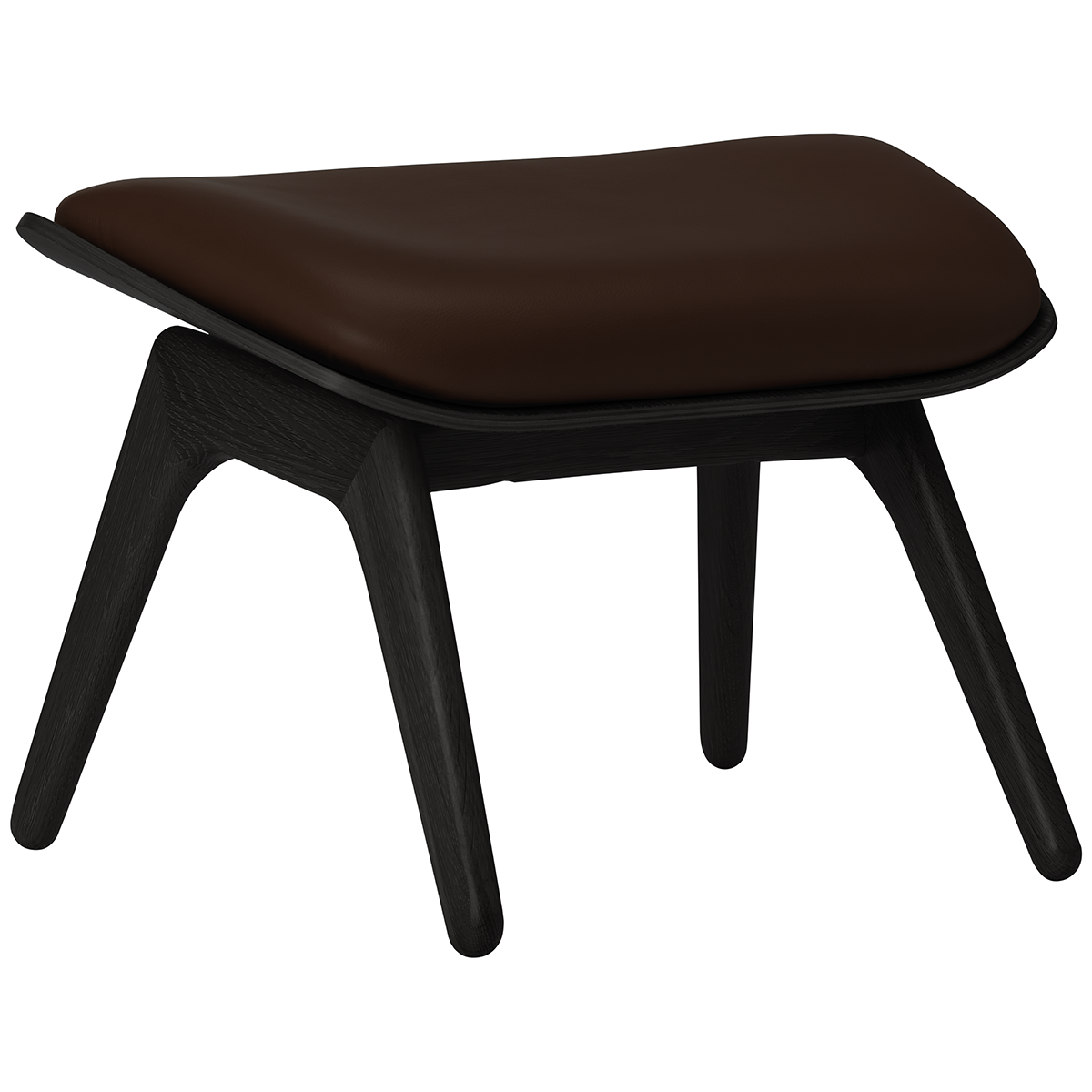 The Reader Leather Ottoman - WOO .Design