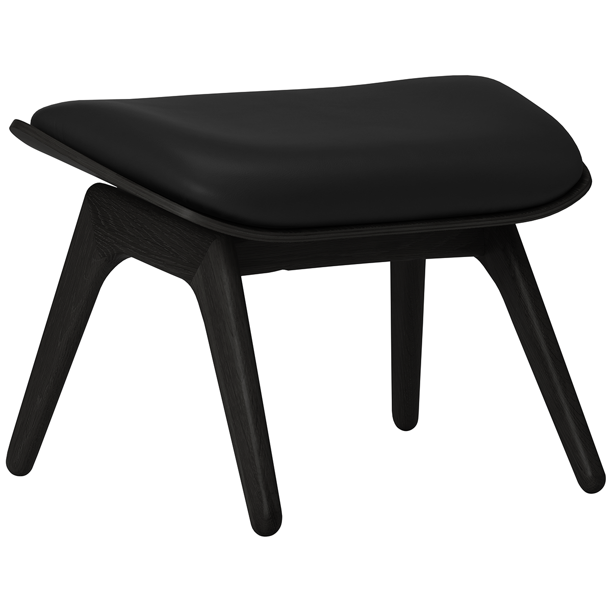 The Reader Leather Ottoman - WOO .Design