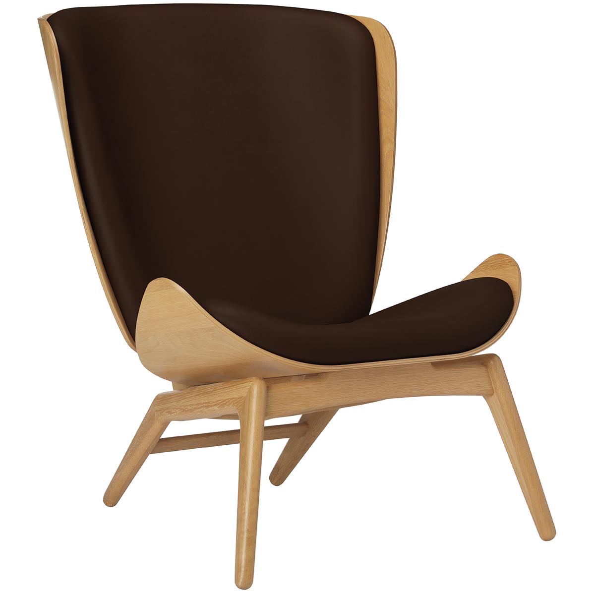 The Reader Leather Wing Chair - WOO .Design