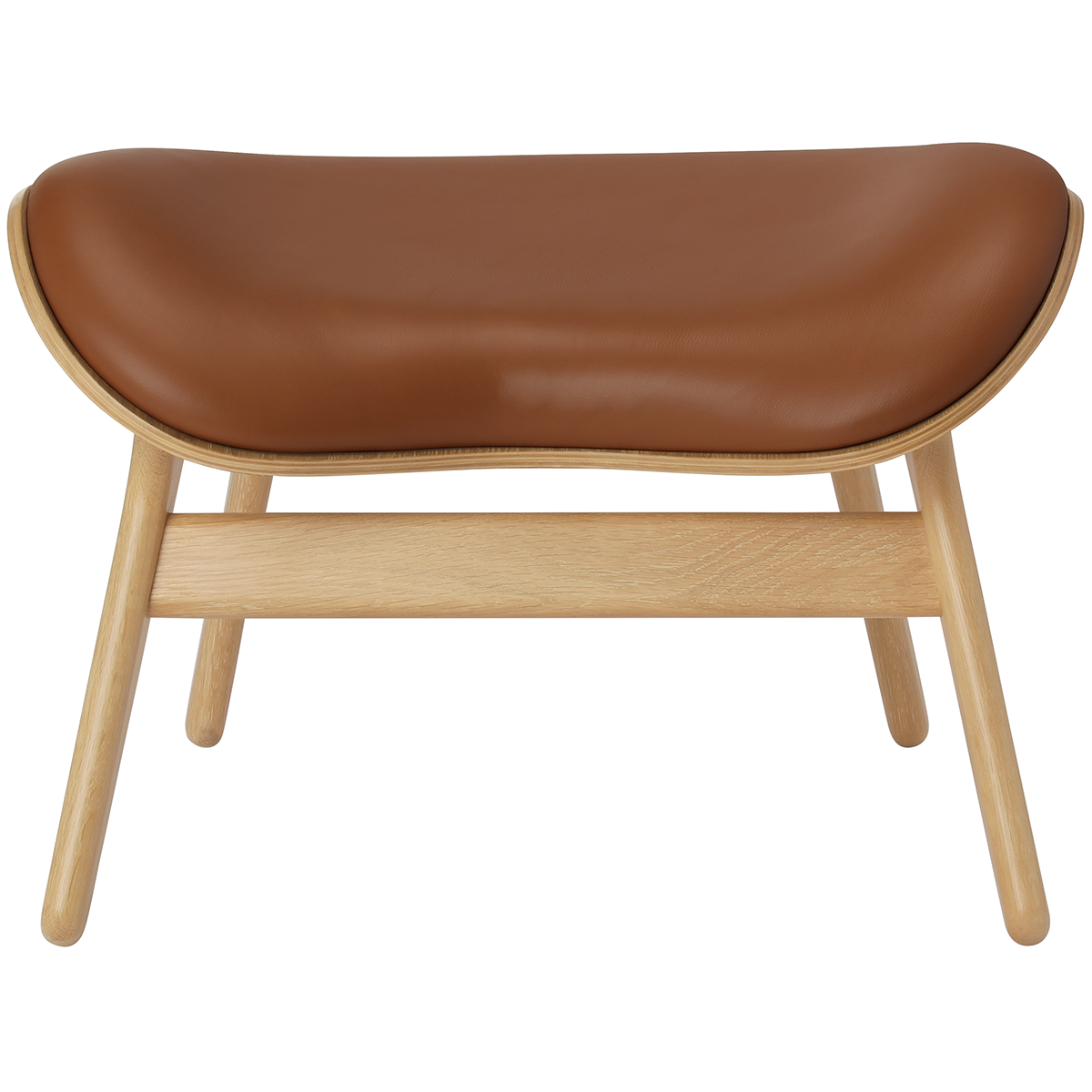 A Conversation Piece Leather Ottoman - WOO .Design