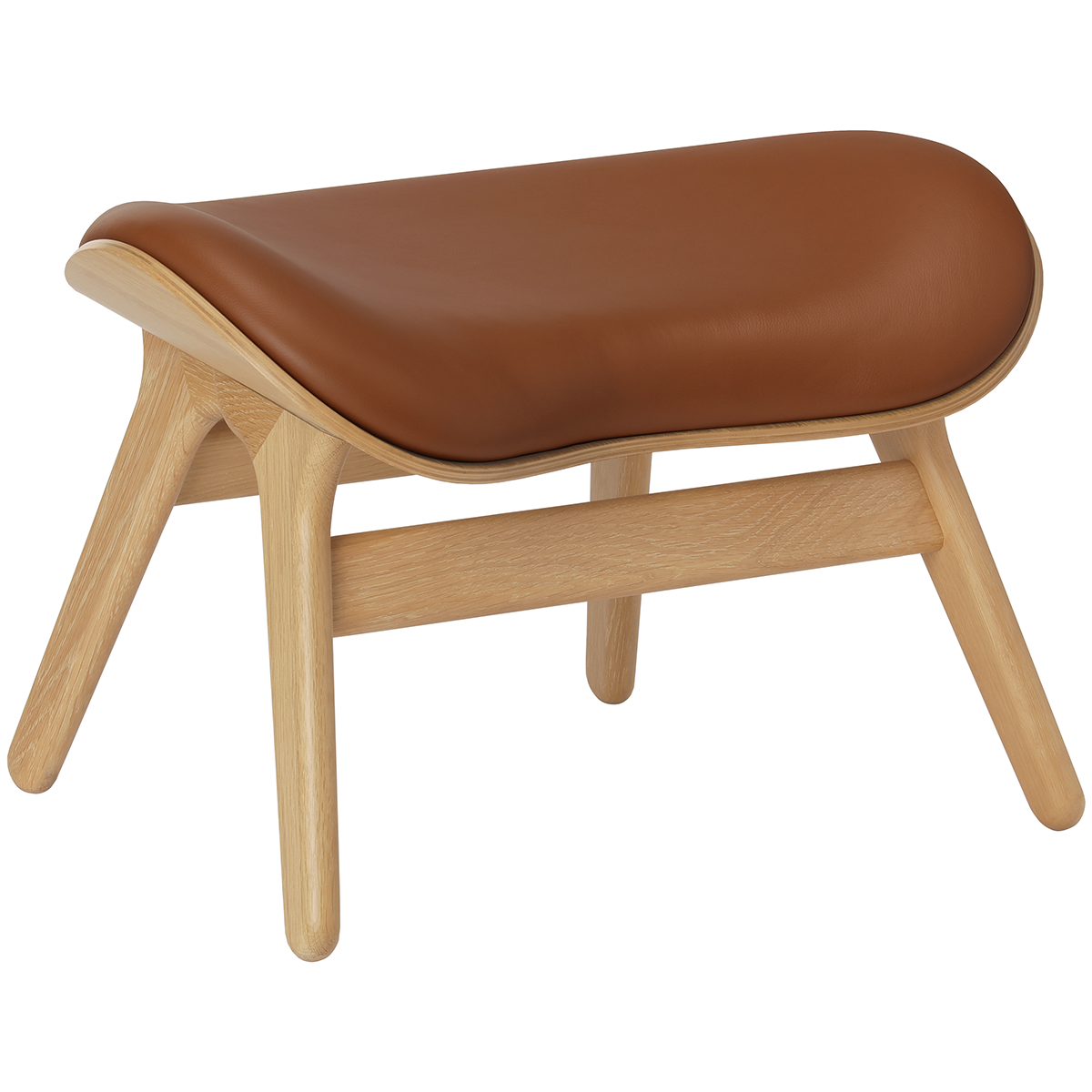 A Conversation Piece Leather Ottoman - WOO .Design