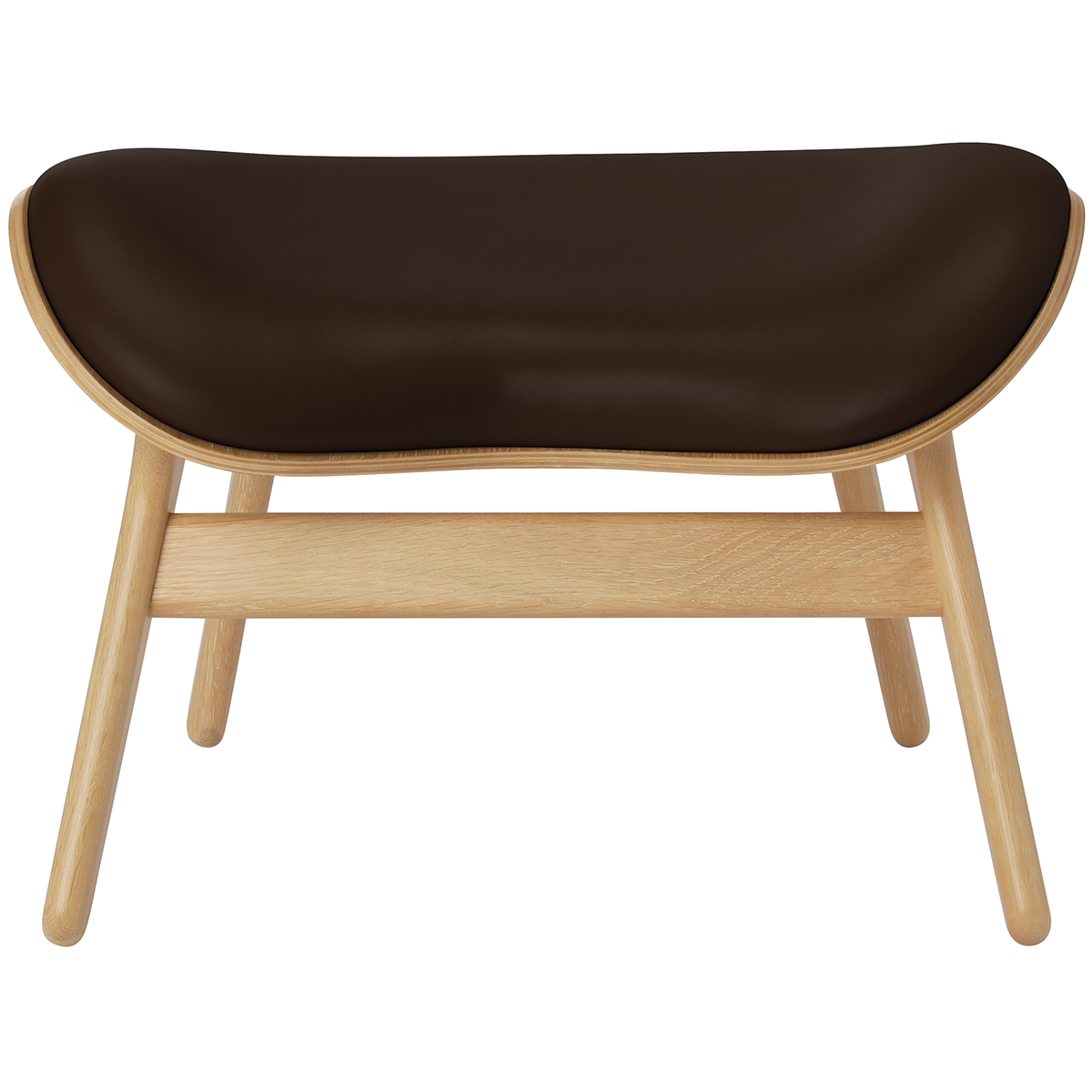 A Conversation Piece Leather Ottoman - WOO .Design