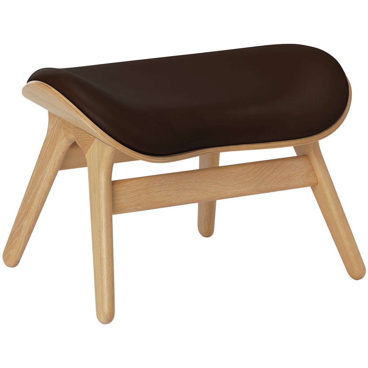 A Conversation Piece Leather Ottoman - WOO .Design