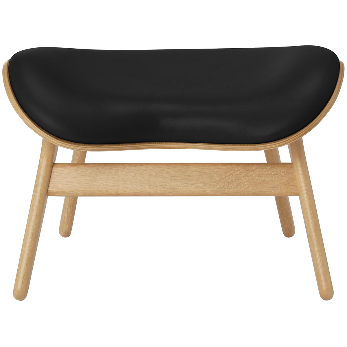 A Conversation Piece Leather Ottoman - WOO .Design